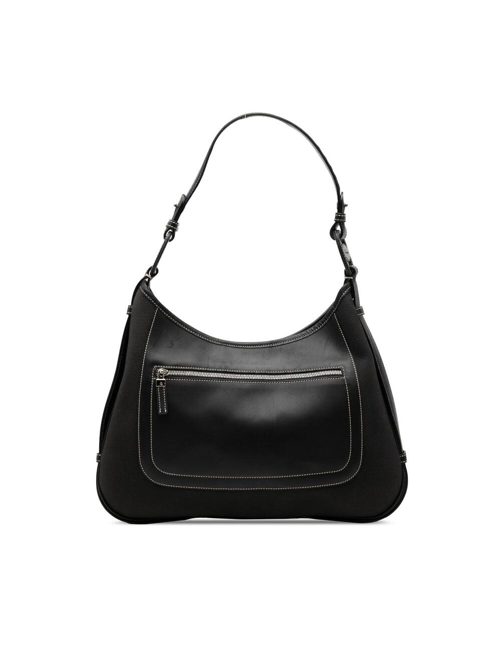 Ferragamo Canvas And Leather Shoulder #371641F36B